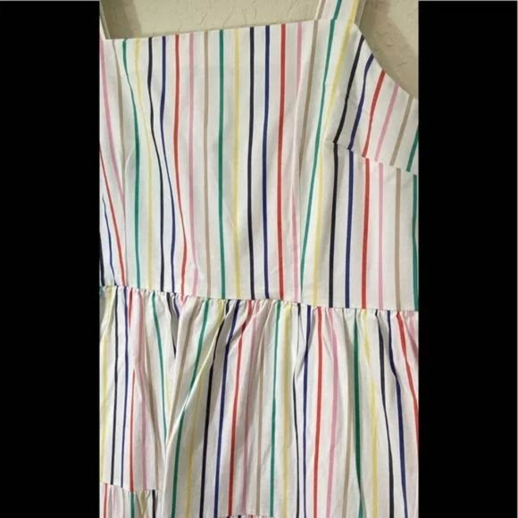 J.CREW Tiered Rainbow Dress - Picture 5 of 9